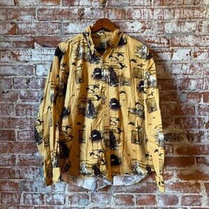 Vtg Field Tested Duck Hunting Button Down Shirt